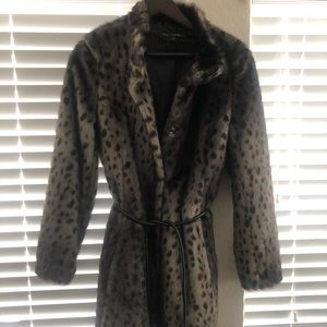 Faux fur coat